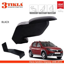 Dacia Sandero 2008-2012 Delmesiz Çelik Ayaklı Siyah Kolçak Kol Dayama