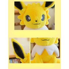 Jolteon Peluş Oyuncak Büyük 45CM Pokemon Peluş Oyuncak Tüylü Köpek Kedi Peluş