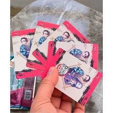 Demon Slayer Kart Demon Slayer Anime Kartlar 2 Paket 10 Adet Özel Parlak Seri