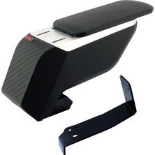 Fiat Doblo 1 Safeline 2009 Premium Hq Lüks Delmesiz Çelik Ayaklı Gri-Siyah Kolçak