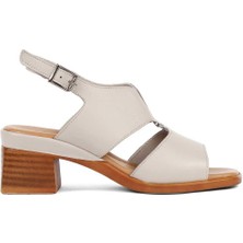 Kadın Vizon Bilekten Bantlı Deri Sandalet