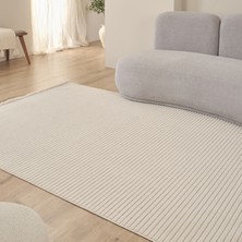 Kaşmir Halı İskandinav Nora Beige 160x230 Cm Salon Mutfak Halısı Yolluk Kilim