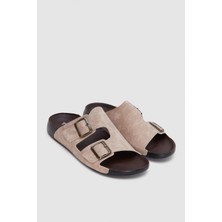 Twn Bej Çift Tokalı Terlik 4ECT9ORT5011M