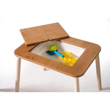 Montessori Hugo Sandalye ve Hazneli Aktivite Masası