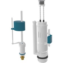 Rezervuar Iç Takımı Çift Basmalı Boşaltma Mekanizması 3/8’’ Pirinç Su Girişli Extra Master Flatör