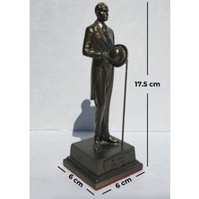 Biblosam Şapkalı Atatürk Heykeli Biblo - Küçük Boy (17 cm)