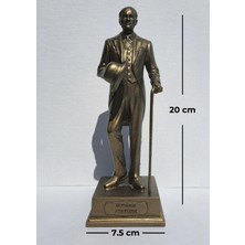 Biblosam Şapkalı Atatürk Heykeli Biblo - Orta Boy (20 cm)