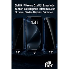 Döfier Apple iPhone 13 Pro Max Uyumlu Kırılmaz Cam Ekran Koruyucu + Kolay Uygulama Aparatı Tam Uyumlu