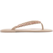 Kadın Bej Parmak Arası Taşlı Jelly Terlik 25SFE4916PV