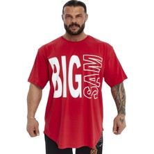 Oversize Pamuk T-Shirt Gym Rag Top Big Sam 3382