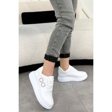 Mdl 800 Taş Detaylı Bağcıklı Spor Ayakkabı