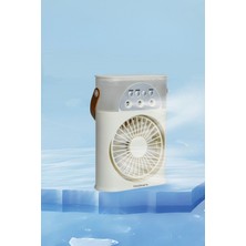 Smart Taşınabilir Işıklı Spreyli Vantilatör Buzlu Buharlı Vantilatör Mini Fan Nemlendirici Vantilatr