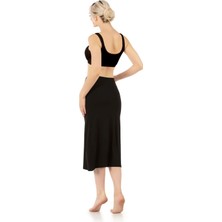 Kadın Maxi (Uzun) Boy Bambu Jüpon Siyah 303