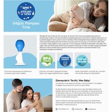 Wee Baby Silikon Göğüs Pompası Tirle - MAVİ