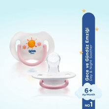 Wee Baby 2'li Gece Gündüz Emzik No:1 (Saklama Kabı Hediyeli) - PEMBE