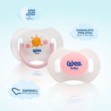 Wee Baby 2'li Gece Gündüz Emzik No:1 (Saklama Kabı Hediyeli) - PEMBE