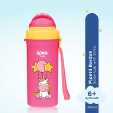 Wee Baby Pipetli Bardak 300 ml - PEMBE