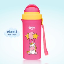Wee Baby Pipetli Bardak 300 ml - PEMBE