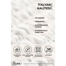 Paulato Lastikli Esnek ve Yıkanabilir 4 Kişilik Koltuk Örtüsü Çekyat Kanepe Kılıfı - Düz Beyaz