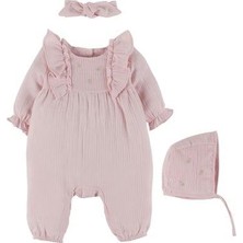 Idilbaby Kız Bebek 3'lü Tulum Takım