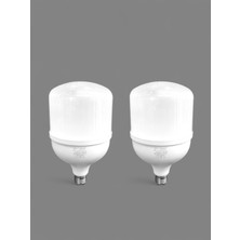 Ferled, (2 Adet) 50W LED Ampül, Torch Ampül, Büyük Watt LED Ampül, 3000 K (Günışığı Işık), Iç Mekanad(2 Adet)