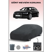 Breen Siyah Audi A6 ile Uyumlu Oto Branda, Araba Brandası, Su ve Güneş Geçirmez Araba Çadırı