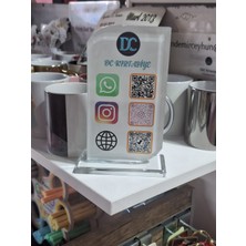 D&c Kırtasiye Baskı Dikdörtgen Qr Plaket