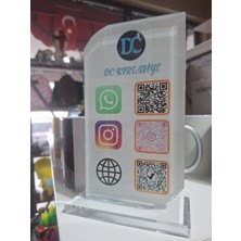 D&c Kırtasiye Baskı Dikdörtgen Qr Plaket