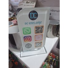 D&c Kırtasiye Baskı Dikdörtgen Qr Plaket