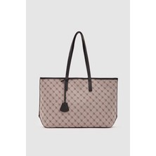 Shule Bags Michelle Monogram Omuz Çantası Siyah