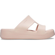 Crocs Kadın Pembe Getaway Platform H-Strap Terlik Düz Topuk ile Yaz Sezonu İçin Uygun 209409-6UR