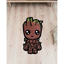 Baby Groot El Yapımı Tufting Halı