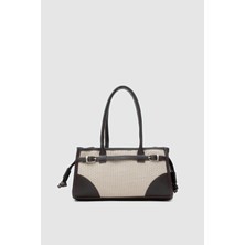 Maison Hasır Baget Çanta Bej