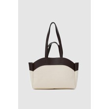 Higgs Kanvas Omuz Çantası Kahverengi