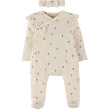 Idilbaby Kız Bebek Saç Bantlı Tulum