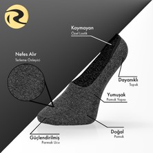 Pamuk Erkek Babet Çorap Dikişsiz Görünmez Kaydırmaz Topuk Silikonlu Premium 2'li