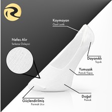 Pamuk Erkek Babet Çorap Dikişsiz Görünmez Kaydırmaz Topuk Silikonlu Premium 3'lü