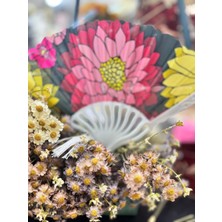 Plastik Desenli Yelpaze