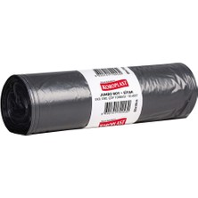 Koroplast Eko Endüstriyel Çöp Poşeti Jumbo Boy 80 x 110 cm 10 Adet x 20 Rulo - Siyah