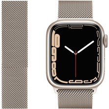 Nezih Case Watch 6/7/8/9/10/se/ultra/ultra2 44/45/49mm / Seri 10 46 / Seri 11 46mm Uyumlu Hasır Metal Kordon