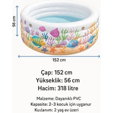 Toyfest Neşeli Şişme Oyun Havuzu Yuvarlak 152X56