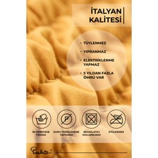 Paulato Lastikli Esnek ve Yıkanabilir Tek Kişilik Koltuk Örtüsü Koltuk Kılıfı -Ocre