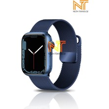 Nezih Case Watch Seri 5/6/7/8/9/se 38/40/41mm Seri 10 42 / Seri 11 42mm Uyumlu Hasır Metal Kordon
