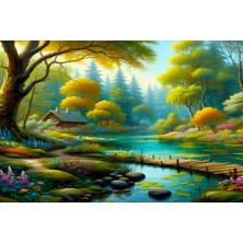 Aden Dekoratif Manzara Kanvas Tablo