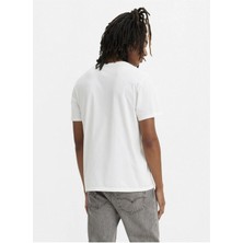 Bisiklet Yaka Regular Fit Beyaz Erkek %100 Pamuk T-shirt A2823-0189
