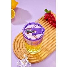 Ny Home Ayıcık Logolu , Cam Pipetli, Sızdırmaz Kapaklı - Mor - Tekli