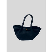 Vazıradk Süet Detaylı El ve Omuz Çantası