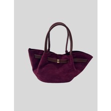 Vazıradk Süet Detaylı El ve Omuz Çantası