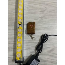 LED Çakar Lamba Sarı-Sarı 60 cm Mercekli