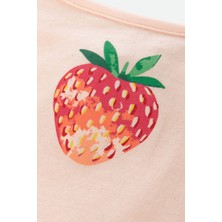 Kadın Ince Askılı Desenli Pamuklu Şortlu Pijama Takımı